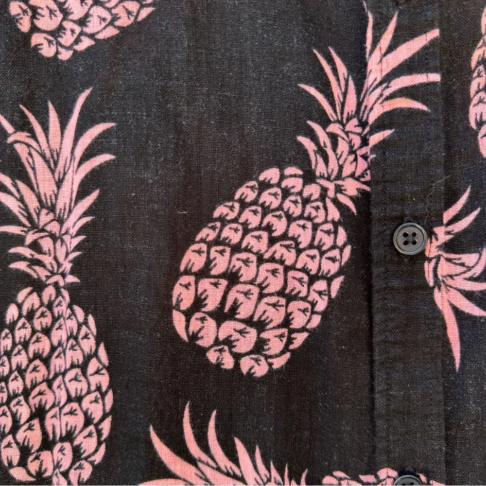 Rails Whitney Shirt Pineapple Pinya Print Linen Blend Sz S - Picture 3 of 16